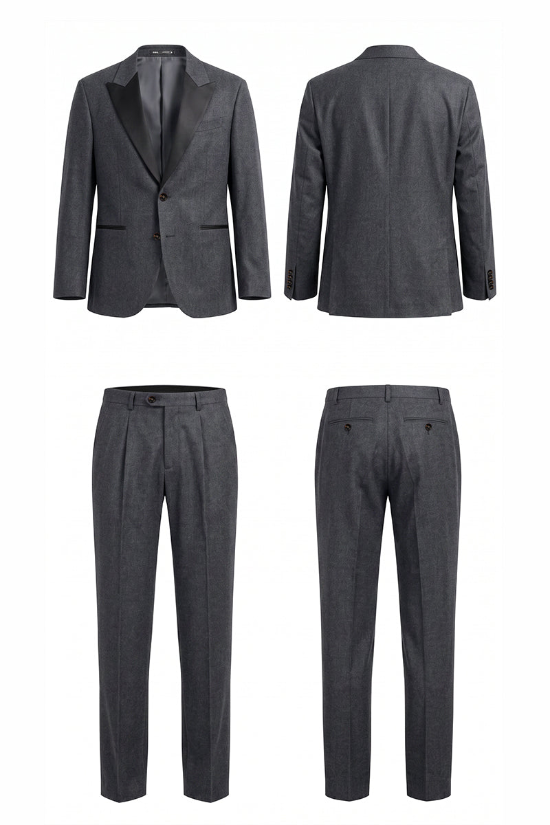 Black 70% Merino Wool Suits
