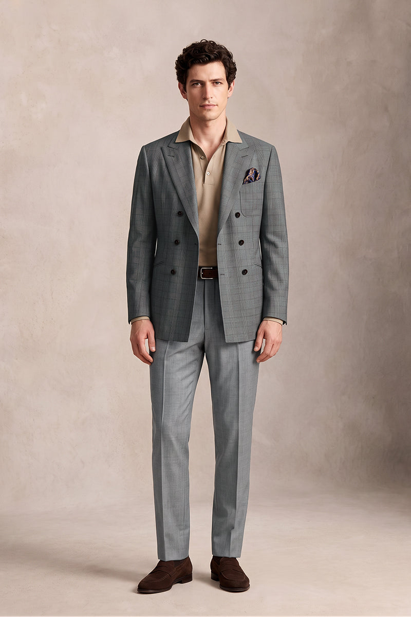 Gray 50% Merino Wool Suits