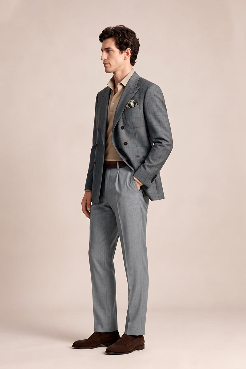 Gray 50% Merino Wool Suits