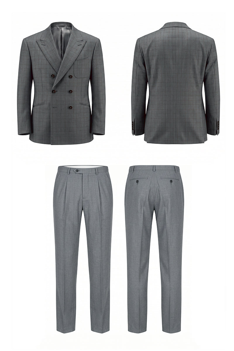 Gray 50% Merino Wool Suits