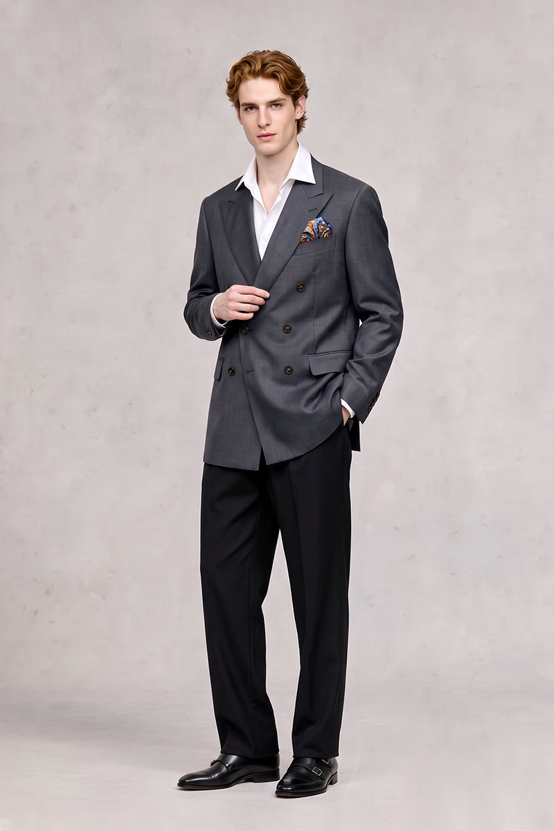 Black 70% Merino Wool Blazers