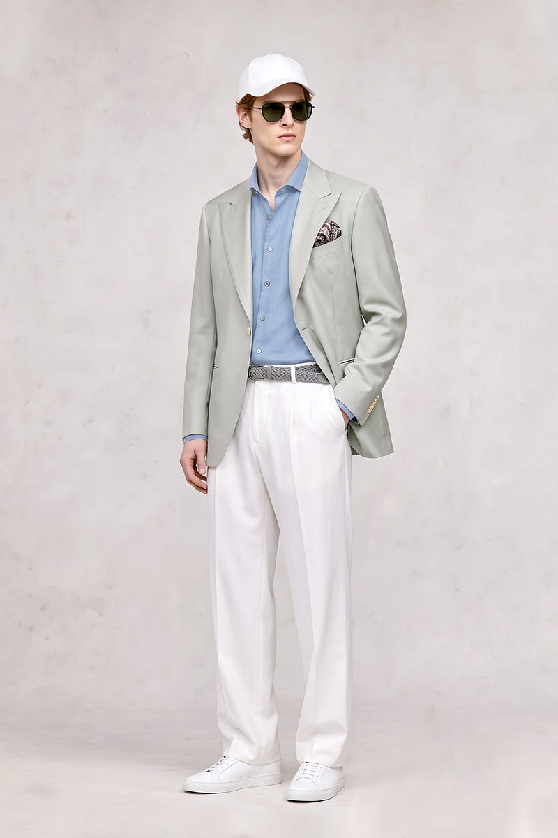 Light Mint 50% Merino Wool Blazers