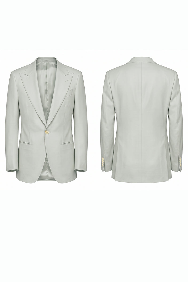 Light Mint 50% Merino Wool Blazers
