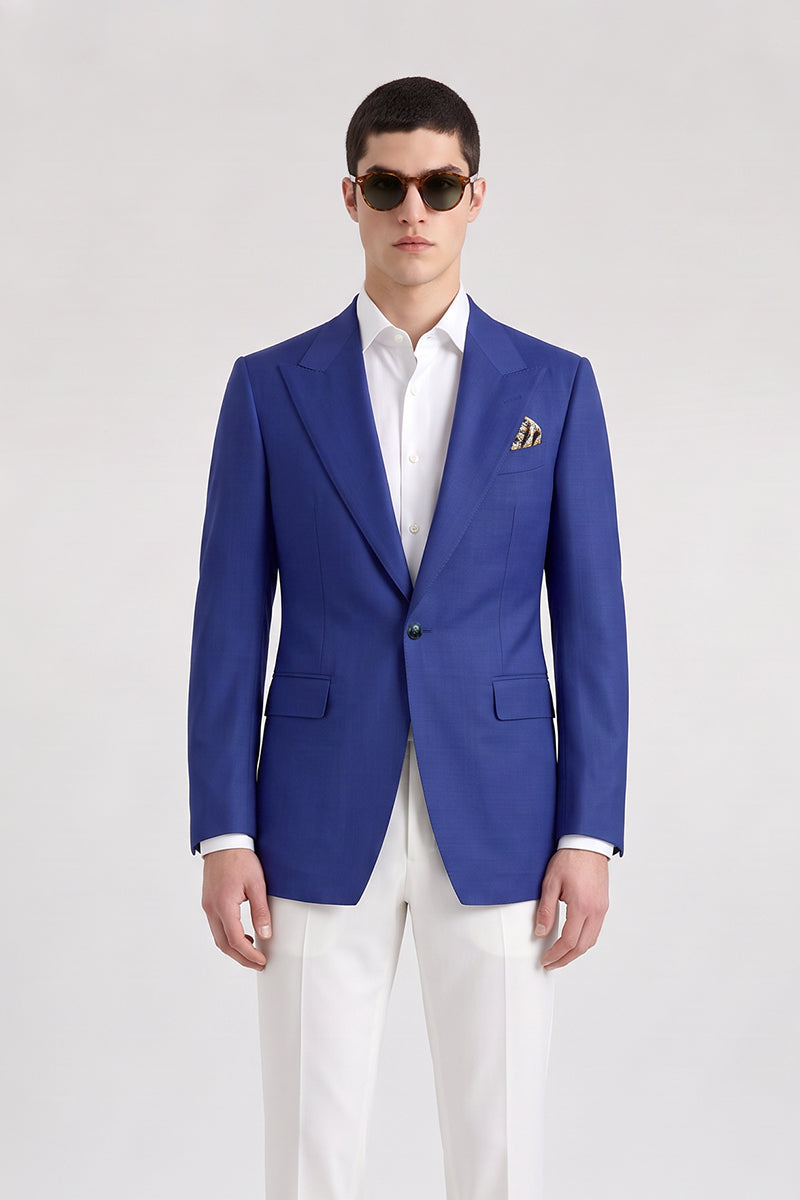 Royal Blue 70% Merino Wool Blazers