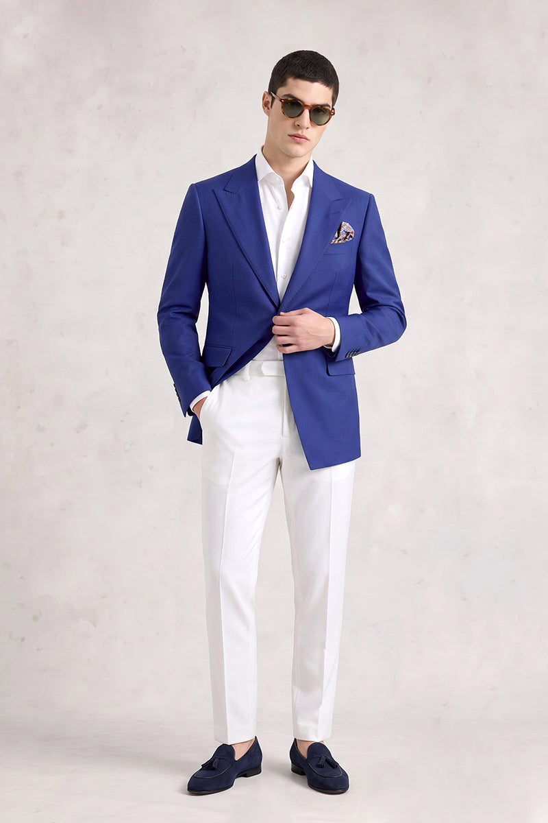 Royal Blue 70% Merino Wool Blazers