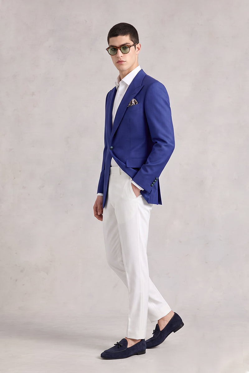 Royal Blue 70% Merino Wool Blazers