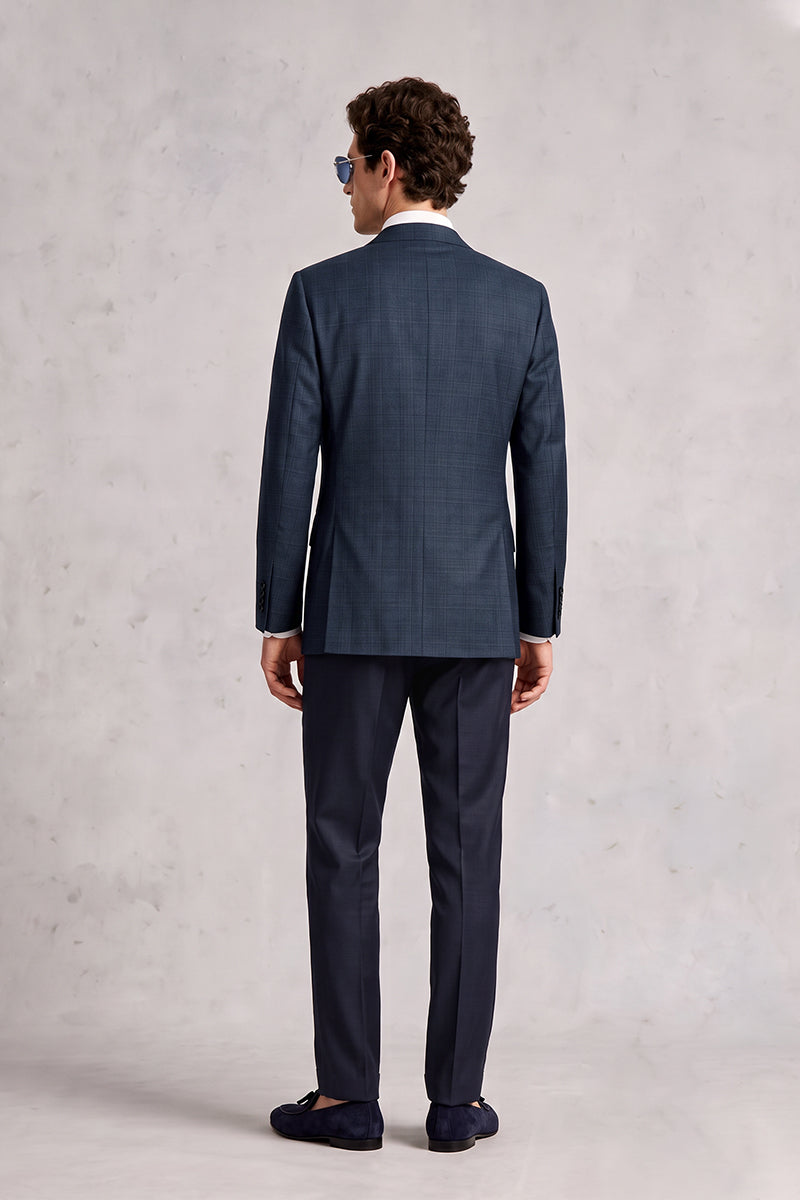 Navy Blue 50% Merino Wool Suits