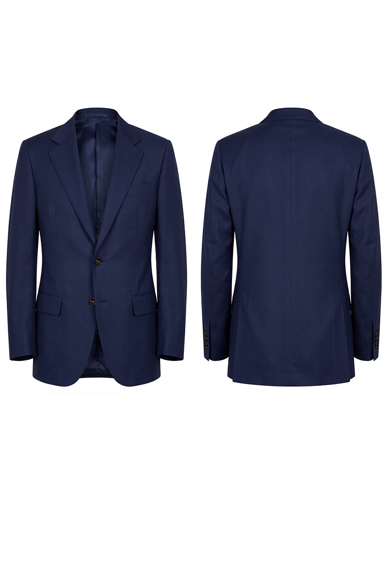 Navy Blue 50% Merino Wool Blazers
