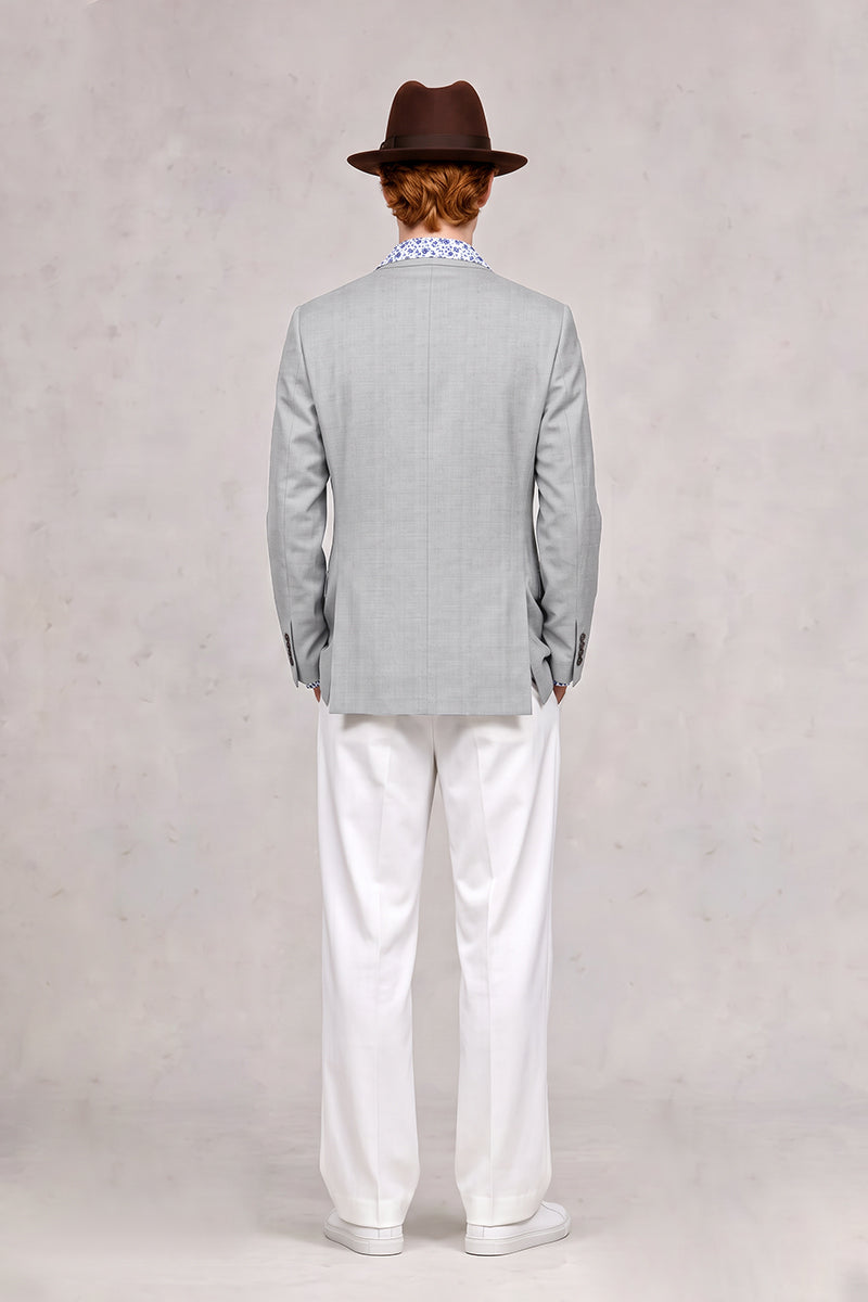 Gray 50% Merino Wool Blazers