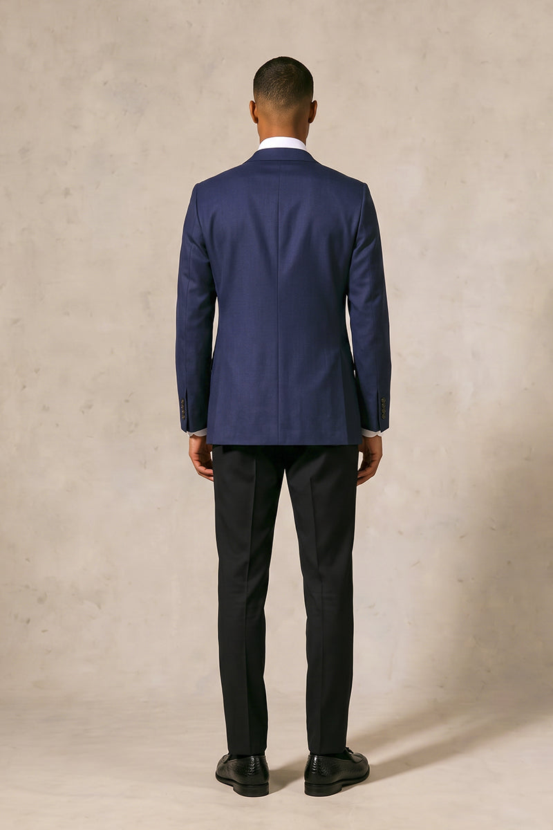 Navy Blue 100% Merino Wool Blazers
