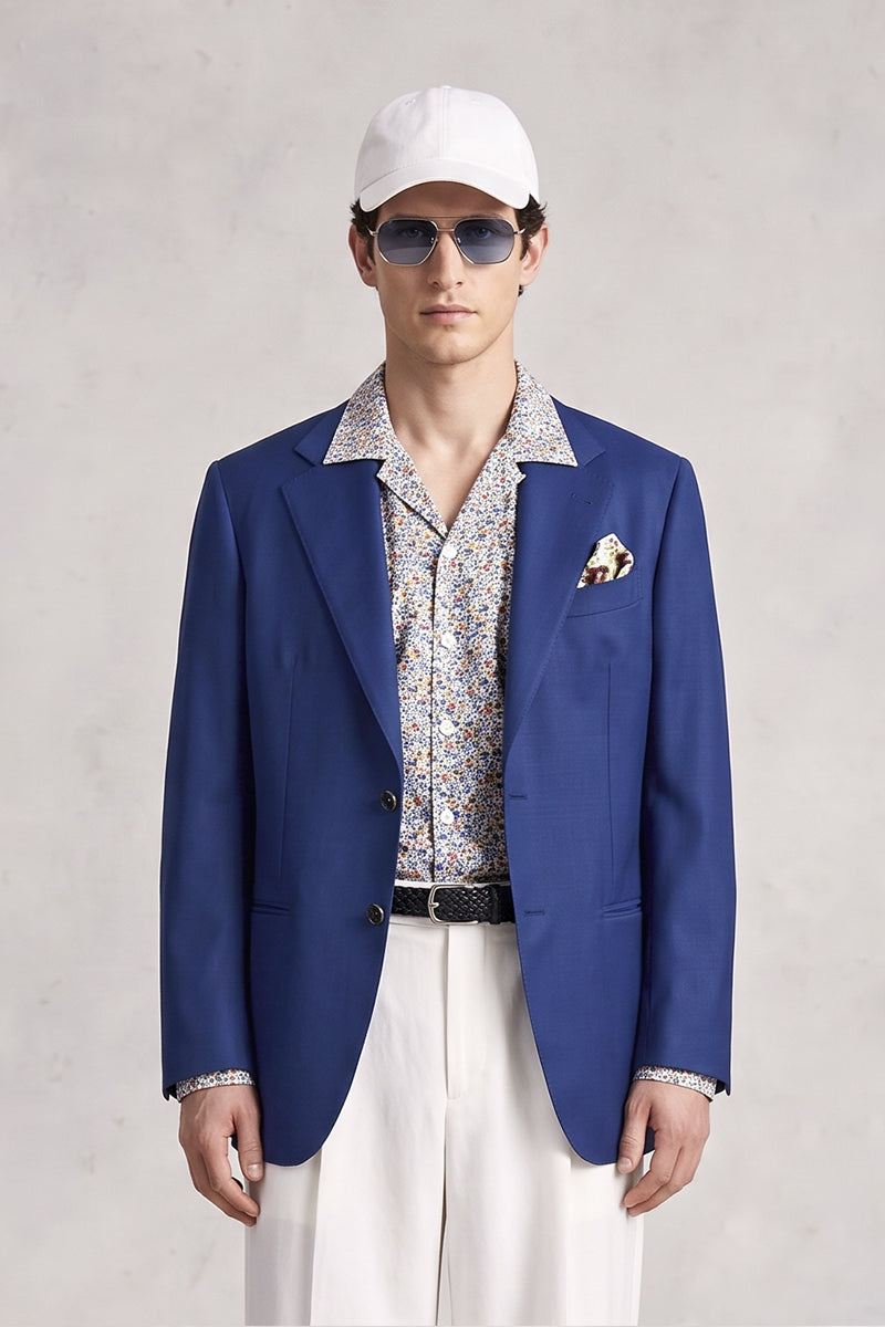 Royal Blue 70% Merino Wool Blazers