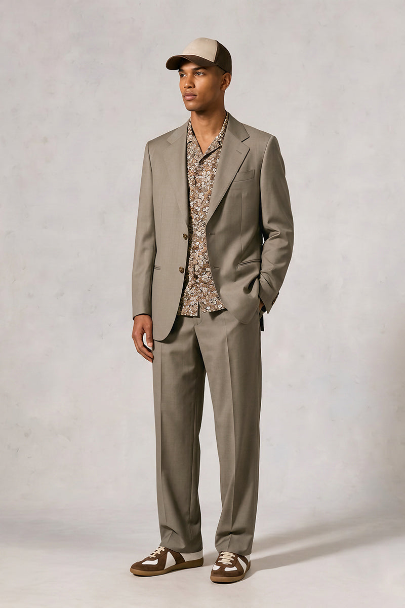 Khaki  70% Merino Wool Blazers