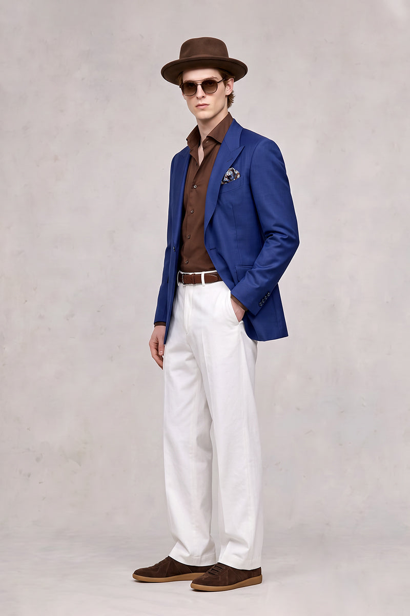 Royal Blue 70% Merino Wool Blazers