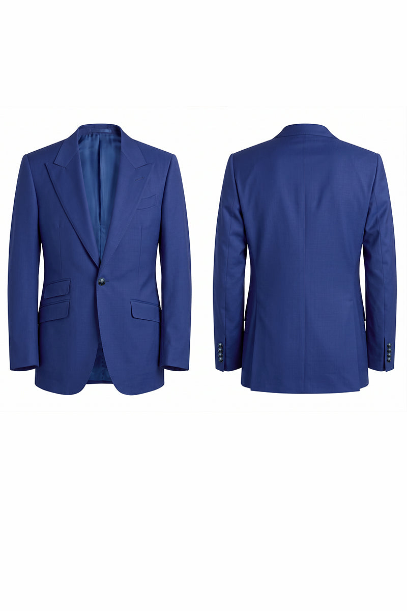Royal Blue 70% Merino Wool Blazers