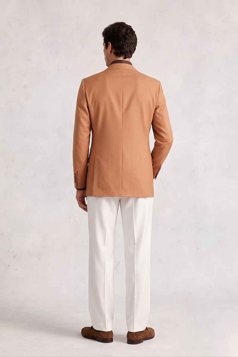 Orange 70% Merino Wool Blazers