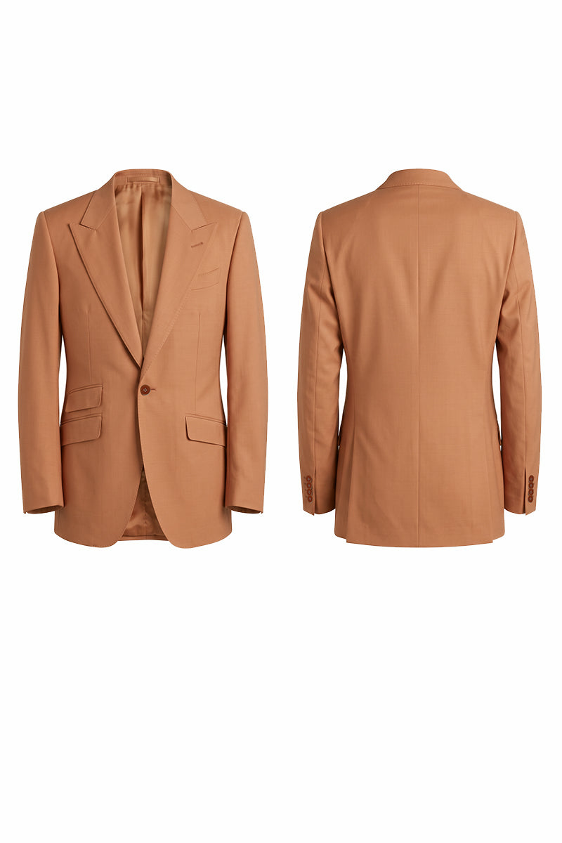 Orange 70% Merino Wool Blazers