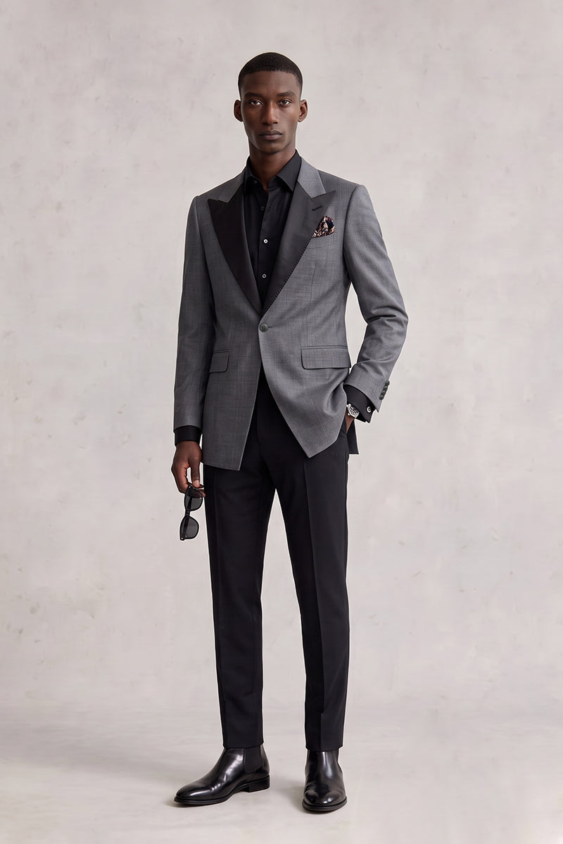 Gray 70% Merino Wool Blazers