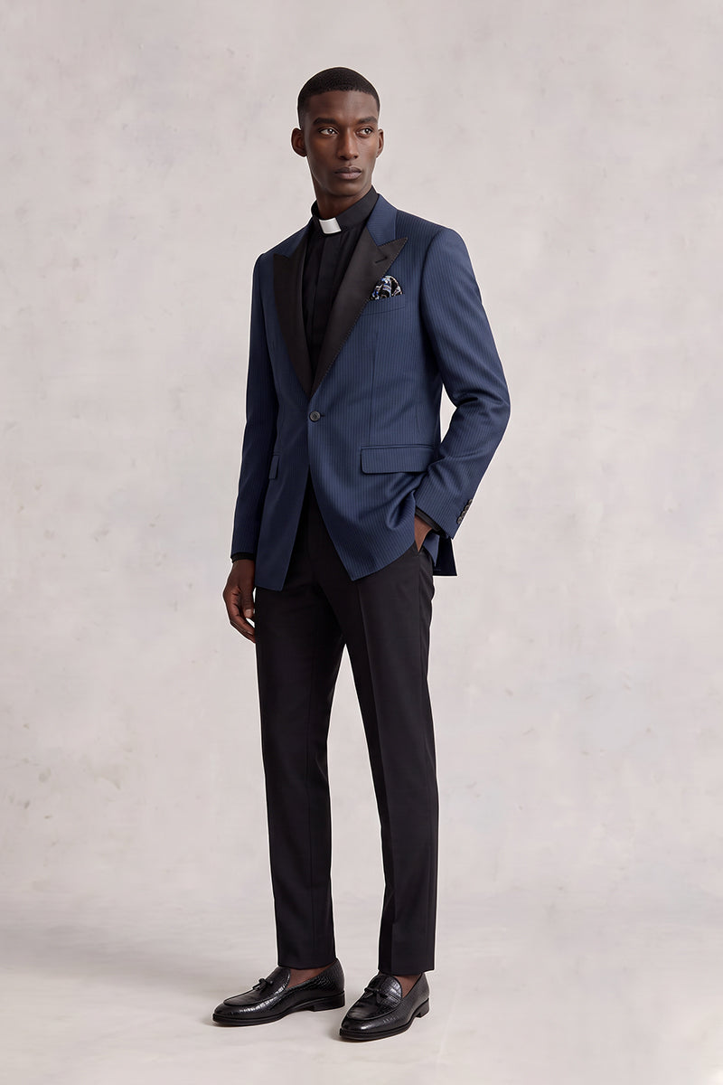 Navy Blue 70% Merino Wool Blazers