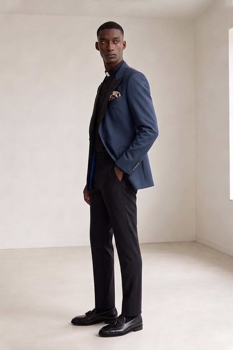Navy Blue 70% Merino Wool Blazers