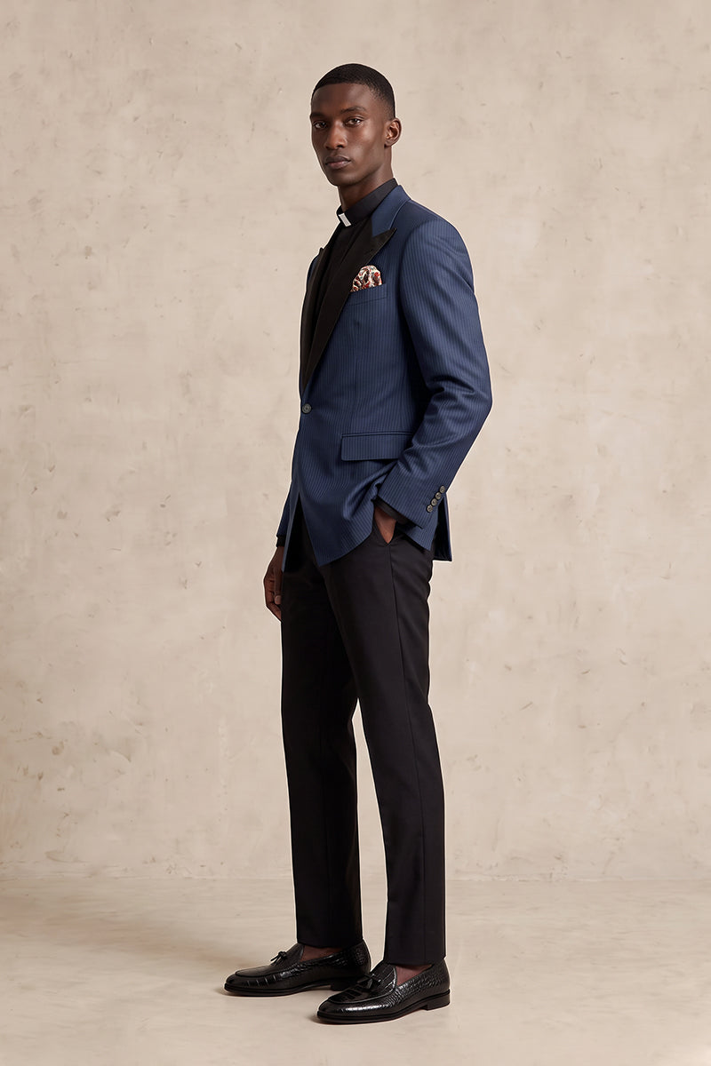 Navy Blue 70% Merino Wool Blazers
