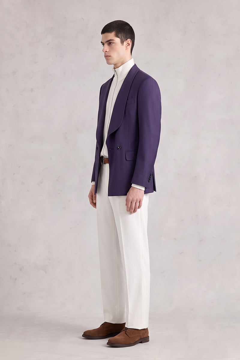 Deep Purple 50% Merino Wool Blazers