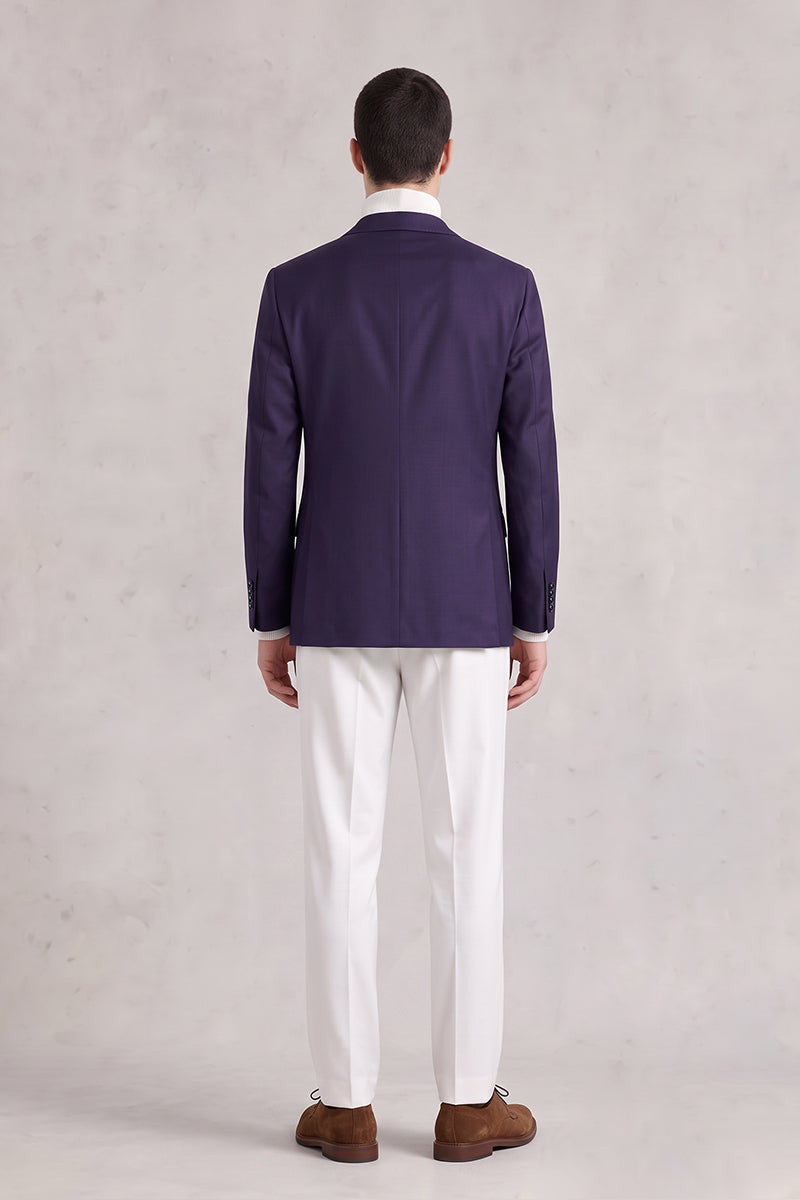 Deep Purple 50% Merino Wool Blazers