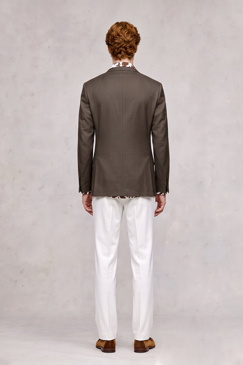 Dark Brown 30% Merino Wool Blazers