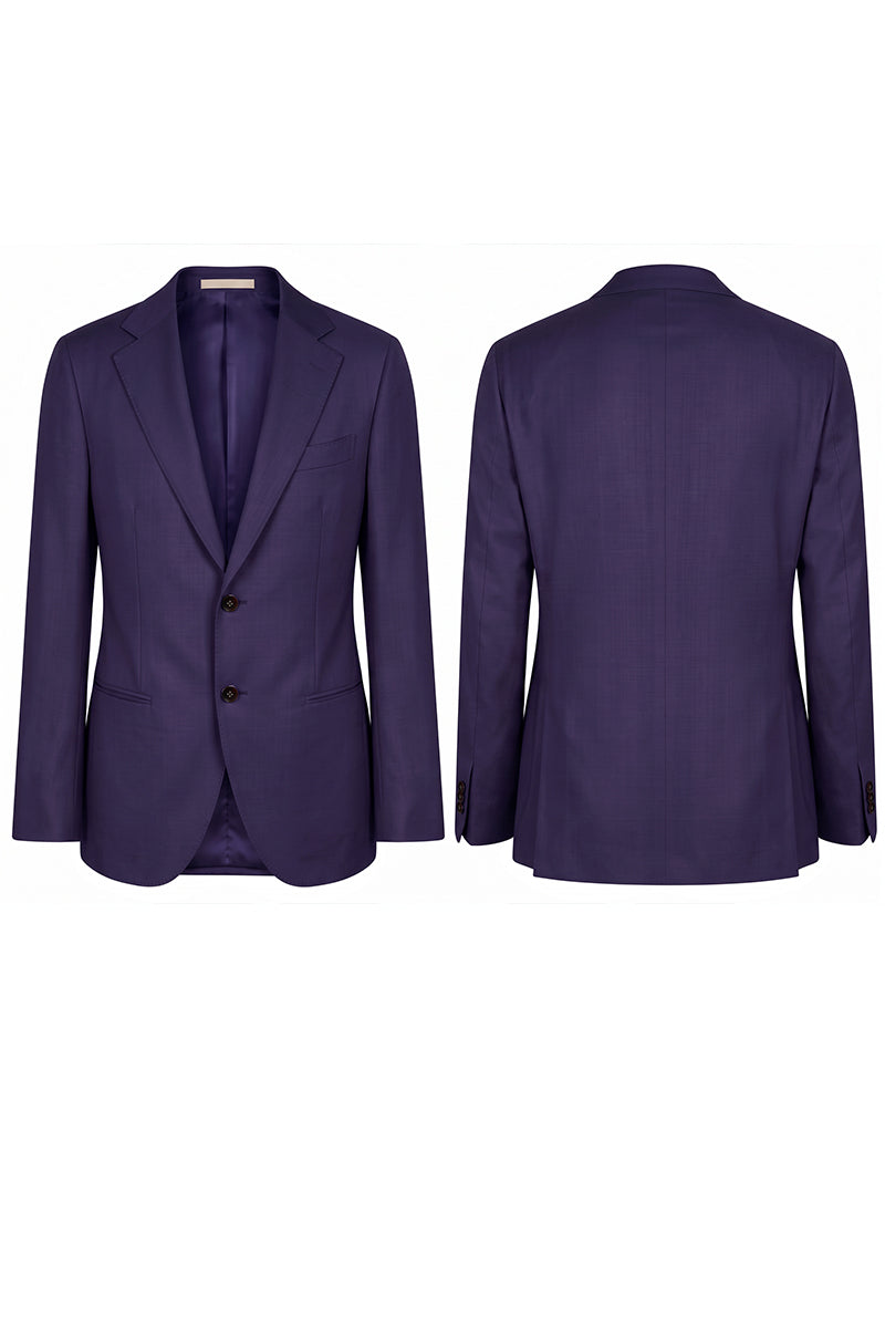 Deep Purple 50% Merino Wool Blazers