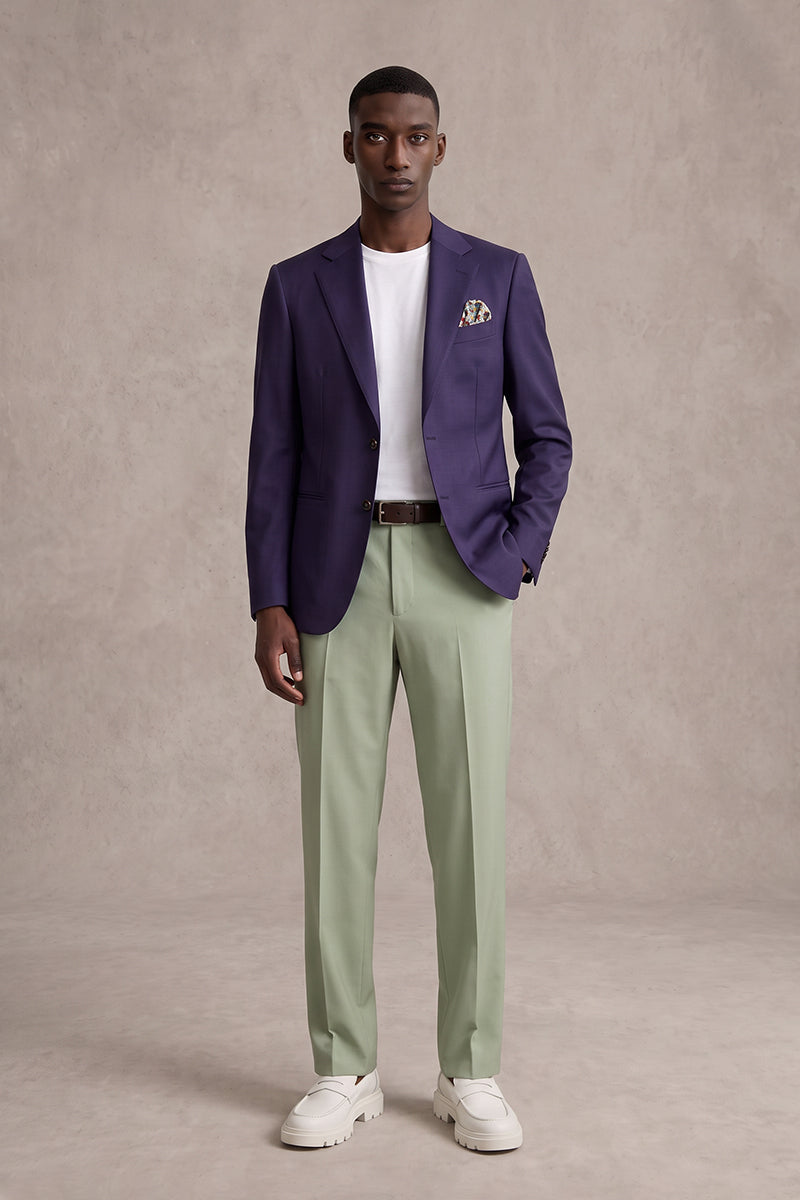Deep Purple 50% Merino Wool Blazers