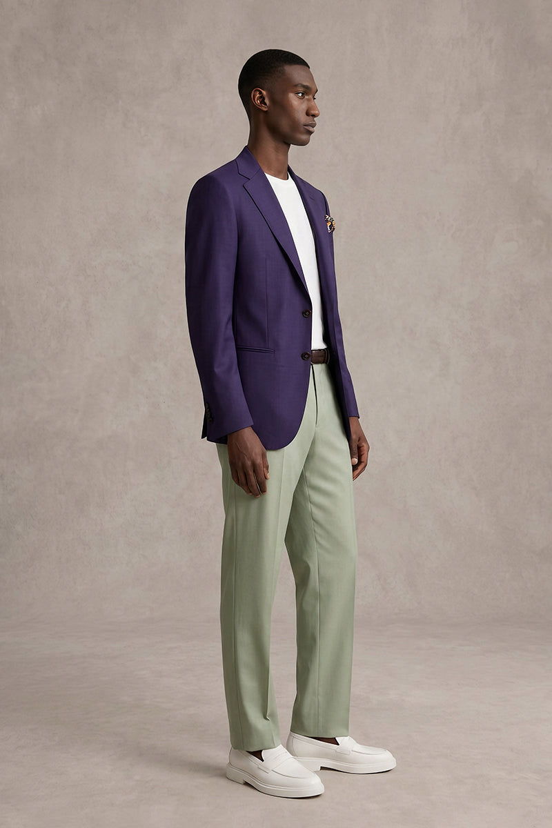 Deep Purple 50% Merino Wool Blazers