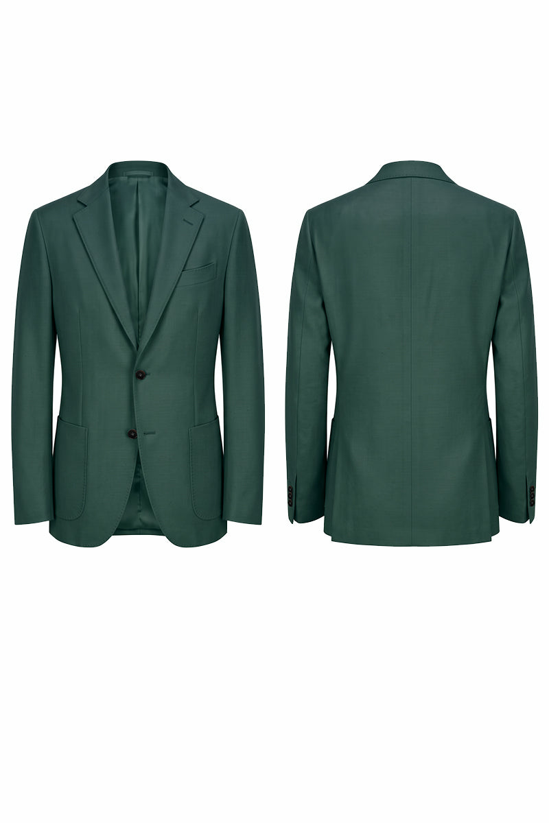Dark Green 30% Merino Wool Blazers