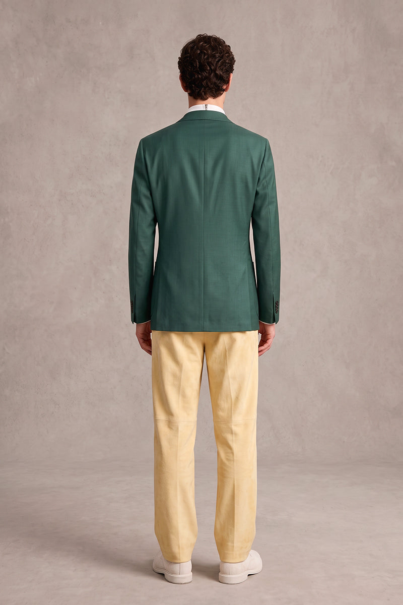 Dark Green 30% Merino Wool Blazers