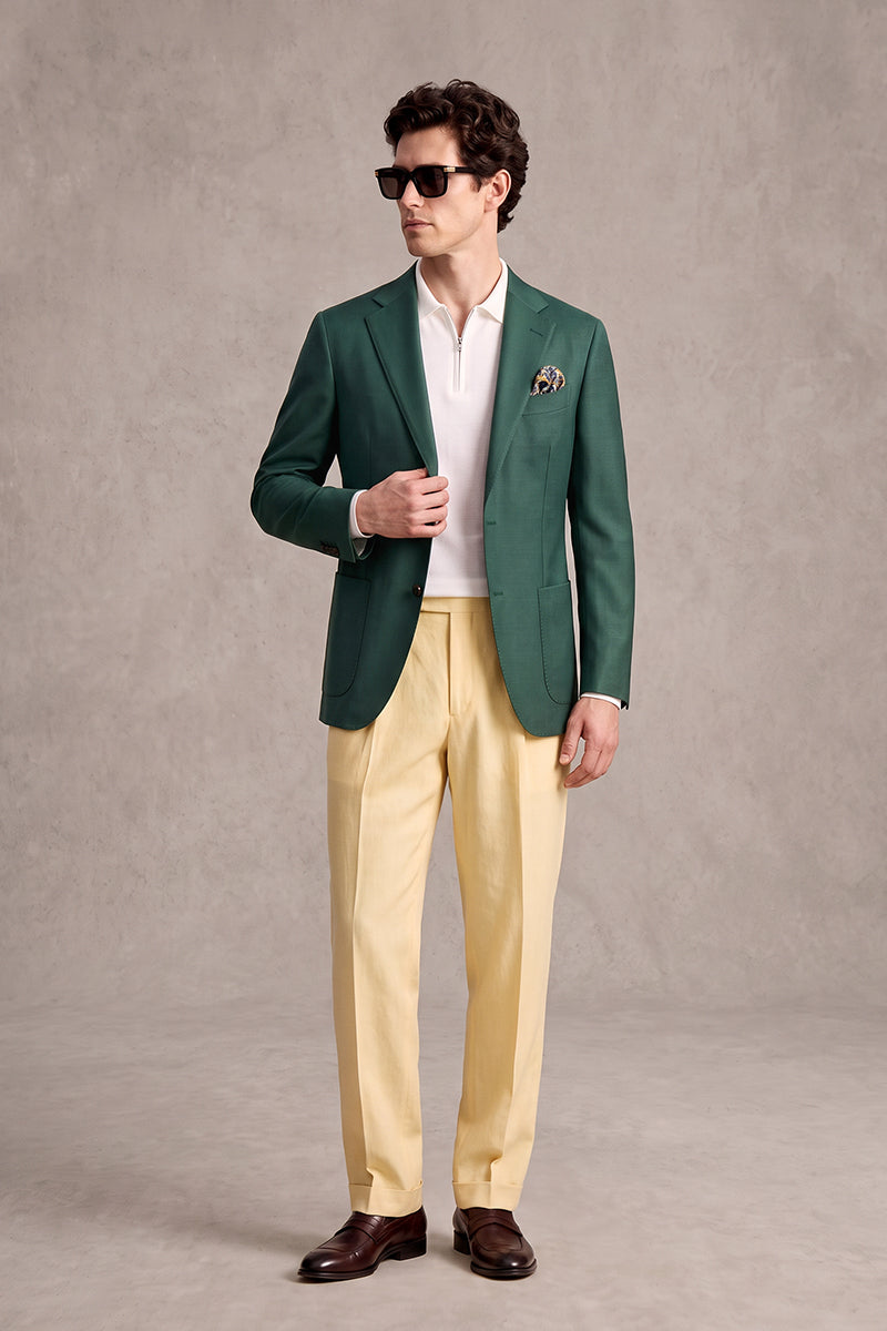 Dark Green 30% Merino Wool Blazers