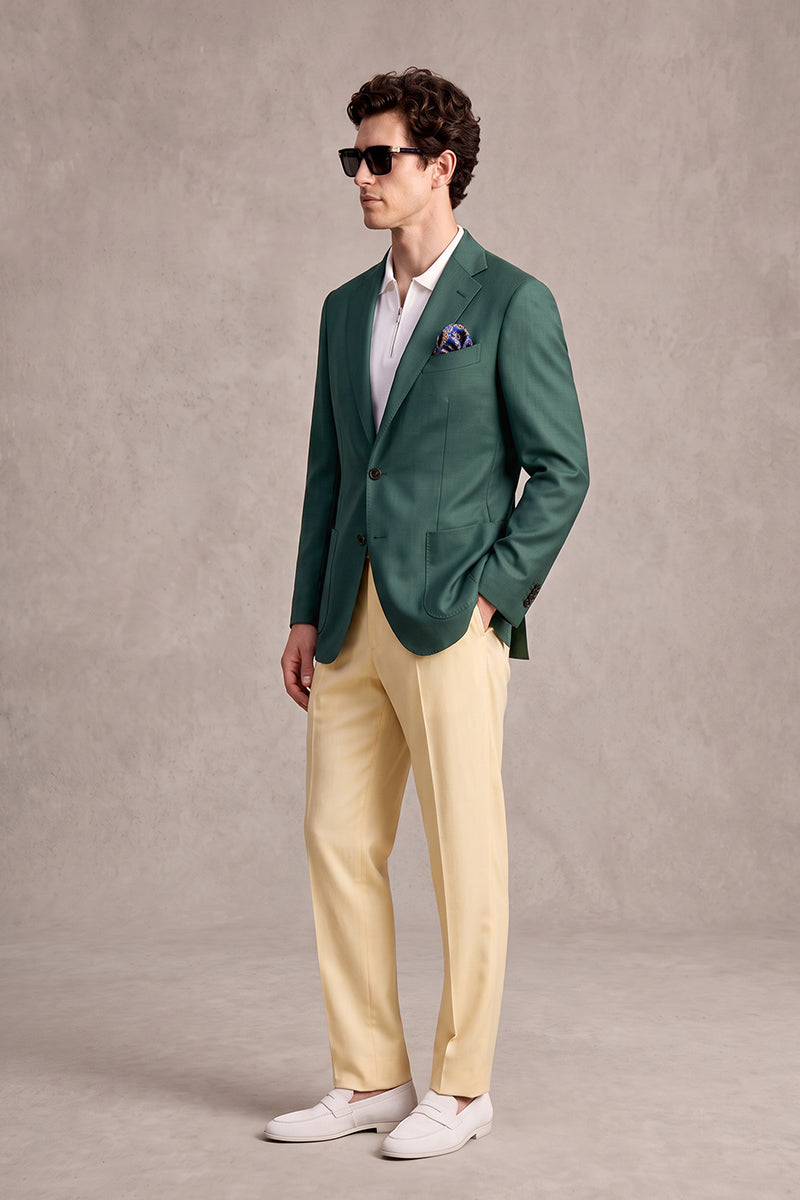 Dark Green 30% Merino Wool Blazers