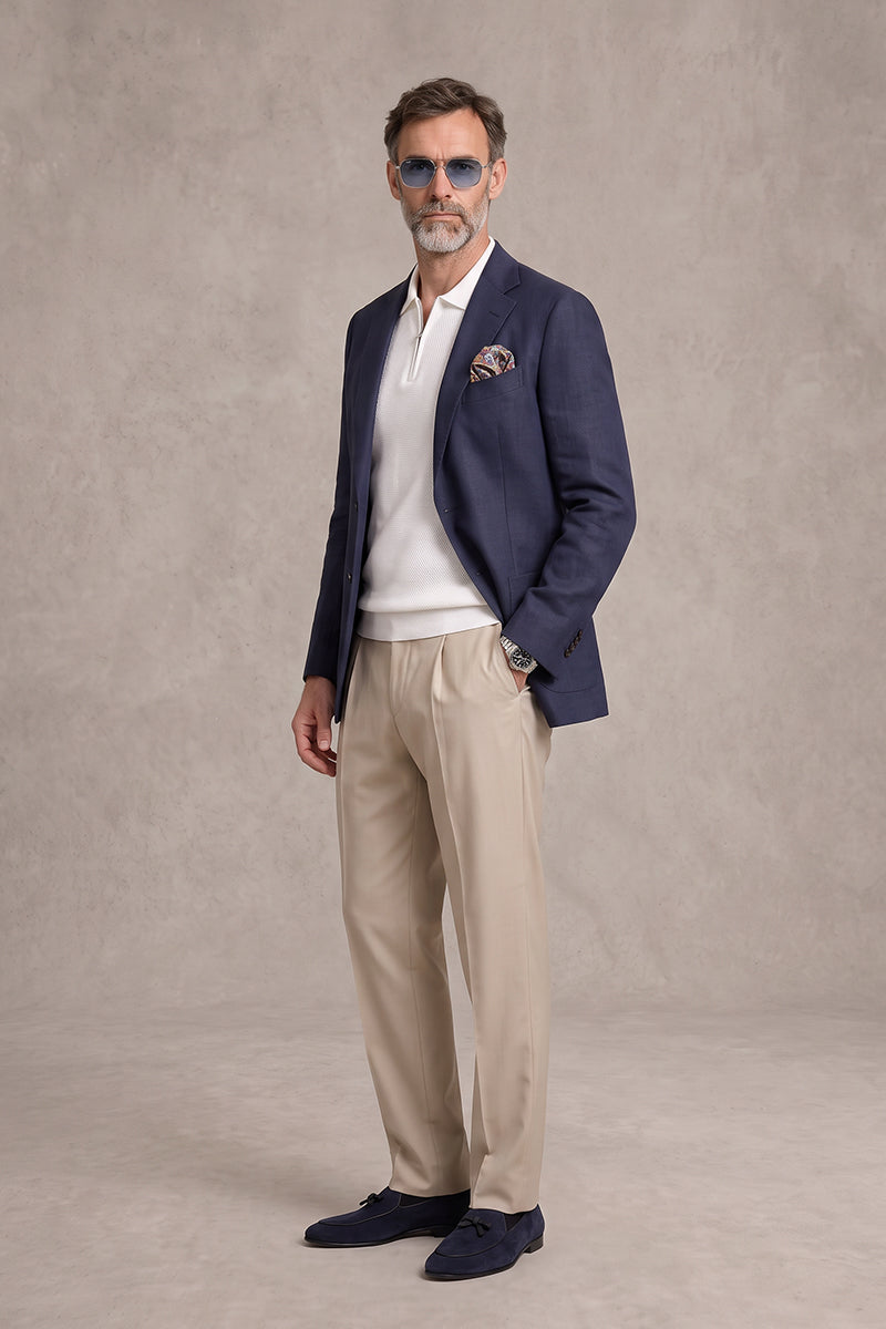 Slate Blue 30% Merino Wool Blazers