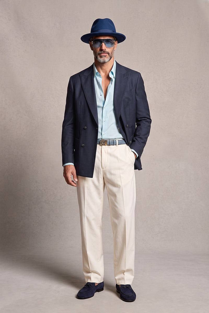 Navy 50% Merino Wool Blazers