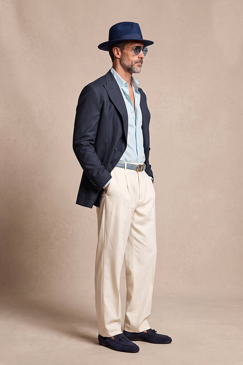 Navy 50% Merino Wool Blazers