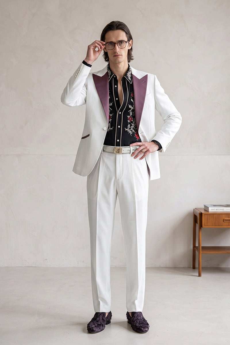 White 30% Merino Wool Suits