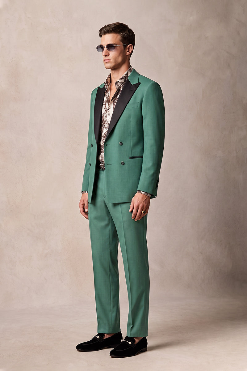 Green 30% Merino Wool Suits