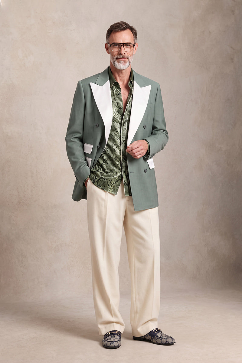 Sage Green 30% Merino Wool Blazers