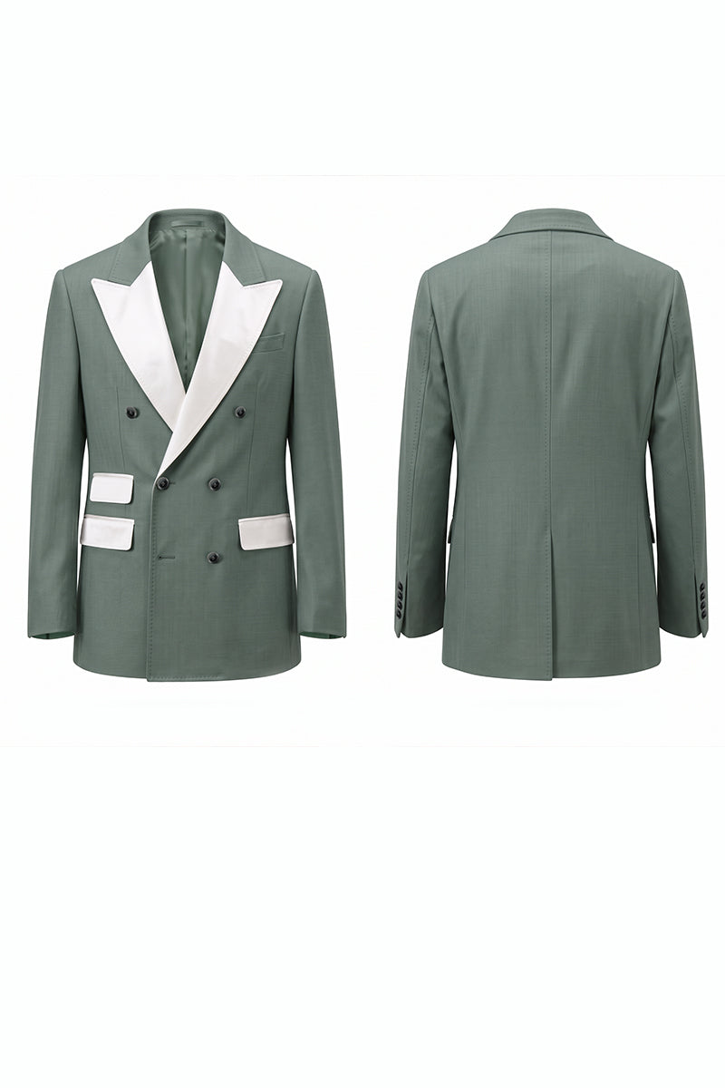 Sage Green 30% Merino Wool Blazers