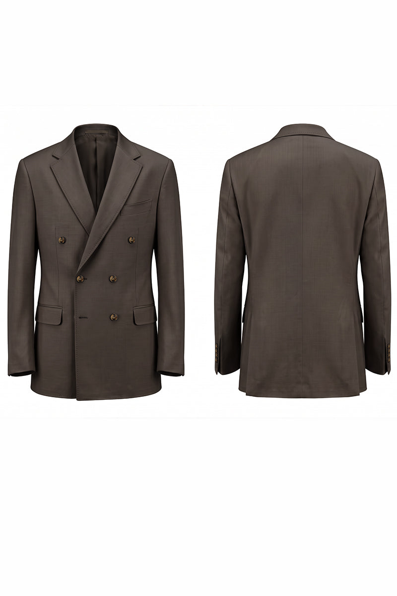 Dark Brown 30% Merino Wool Blazers