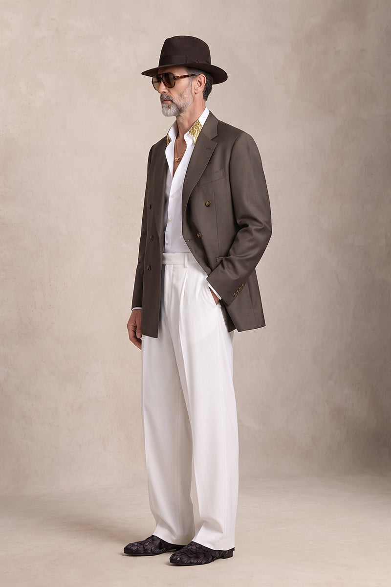 Dark Brown 30% Merino Wool Blazers