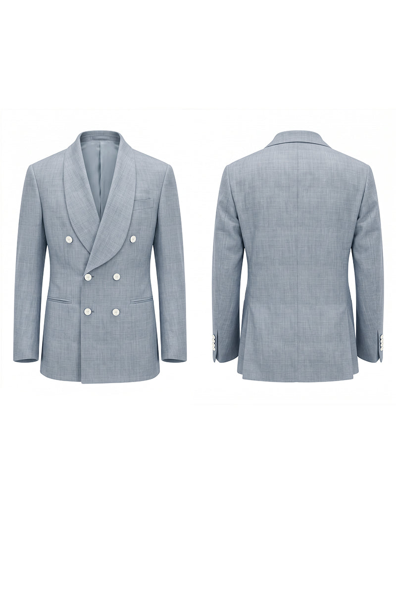 Gray 30% Merino Wool Blazers