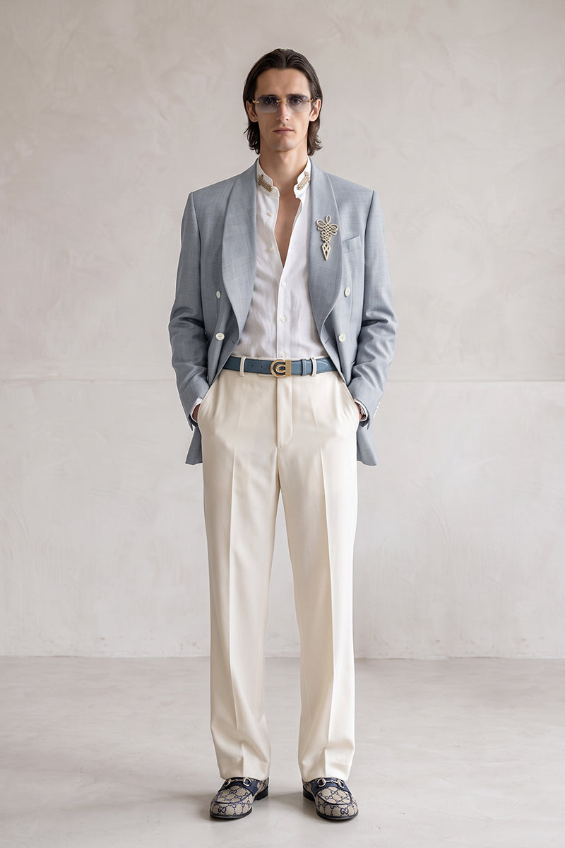 Gray 30% Merino Wool Blazers