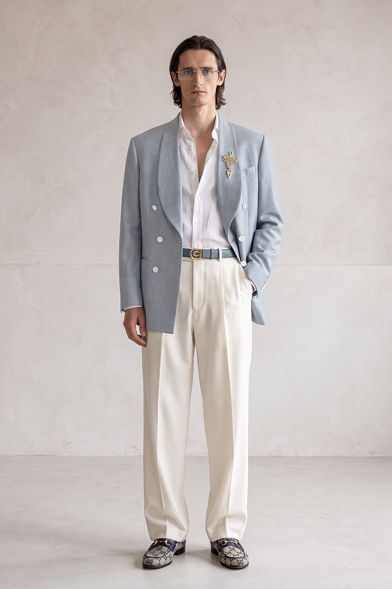 Gray 30% Merino Wool Blazers