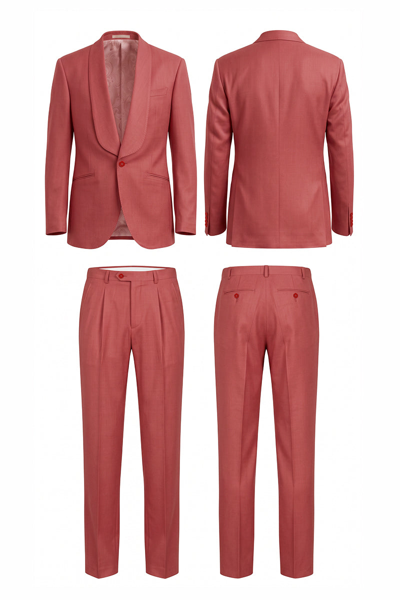 Dusty Red 30% Merino Wool Suits