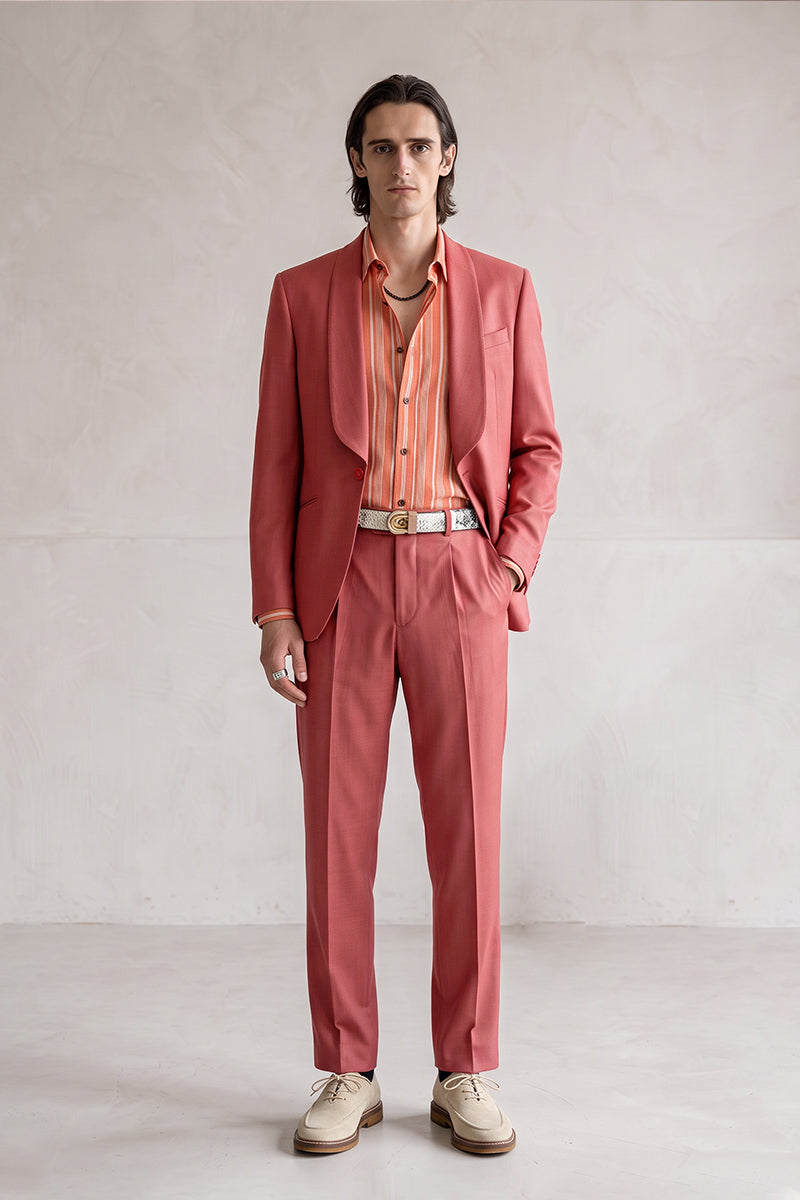 Dusty Red 30% Merino Wool Suits
