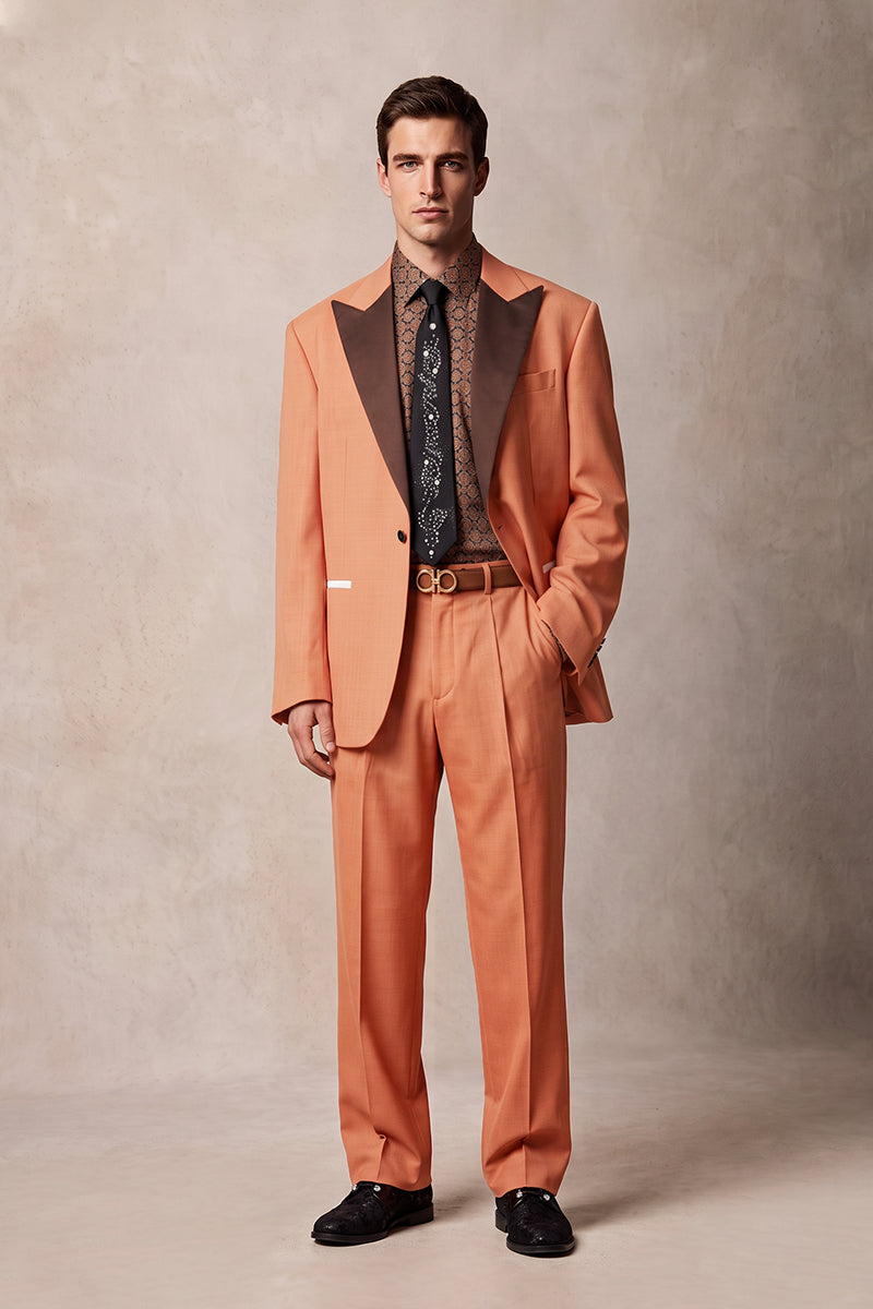 Orange 30% Merino Wool Suits