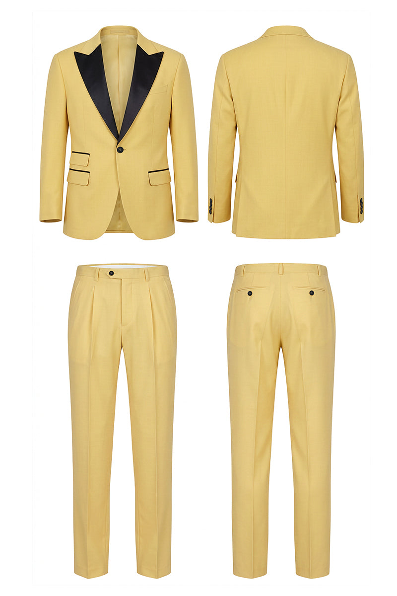 Yellow 30% Merino Wool Suits